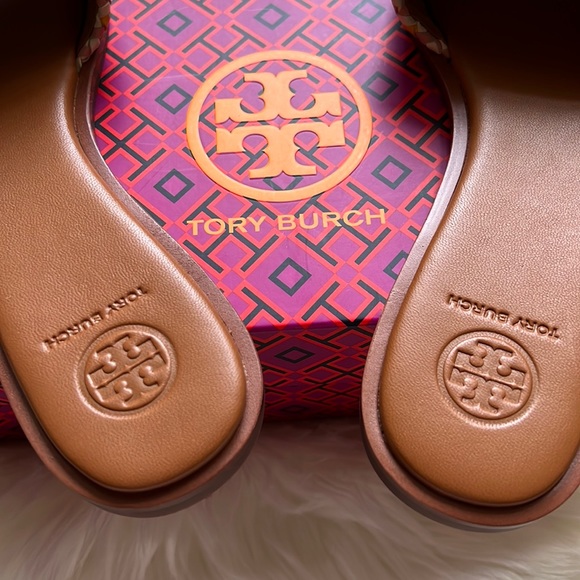NWT Tory Burch Everly slide - Woven Nappa Leather size 8 - Picture 3 of 6